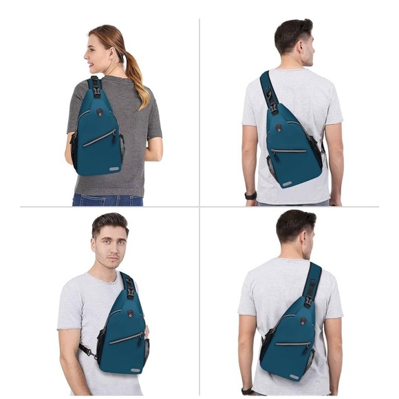 MOSISO Sling Backpack, Multipurpose Crossbody Shoulder Bag Travel Hiking Daypack - Picture 3 of 12
